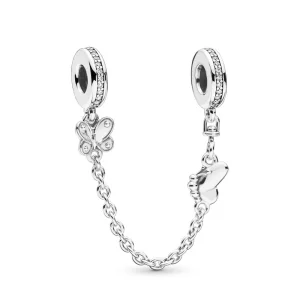 (Bild für) PANDORA Sicherheitskette mit dekorativen Schmetterlingen - 797865CZ
