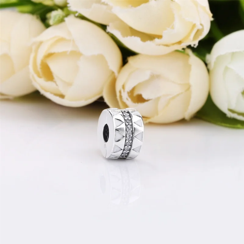 (Bild für) PANDORA Sparkling Jagged Lines Clip - 798067CZ - Ansicht 2