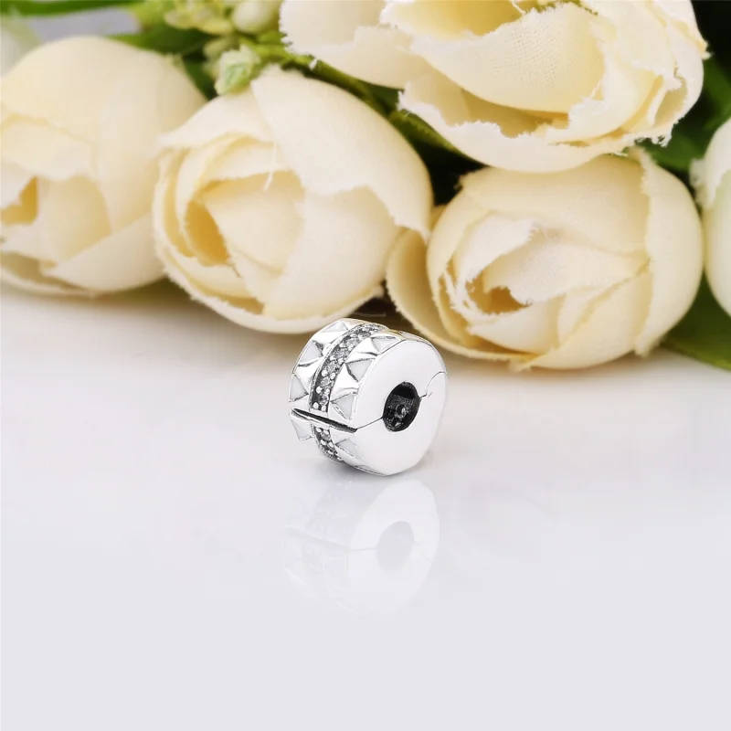 (Bild für) PANDORA Sparkling Jagged Lines Clip - 798067CZ - Ansicht 4