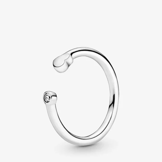 (Bild für) Offener Ring mit poliertem Herz von PANDORA - 198559C01