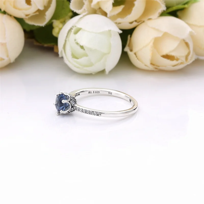 (Bild für) Pandora Blauer funkelnder Kronenring 198289NSWB-48 - 198289NSWB - Ansicht 2