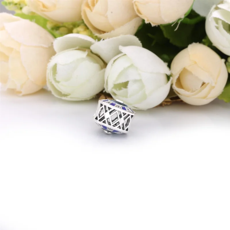 (Bild für) PANDORA Blaues Mosaik-Charm Endverkauf - 798031EN195 - Ansicht 3