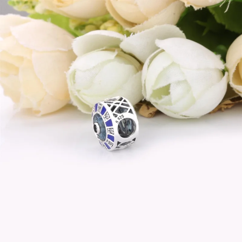 (Bild für) PANDORA Blaues Mosaik-Charm Endverkauf - 798031EN195 - Ansicht 4