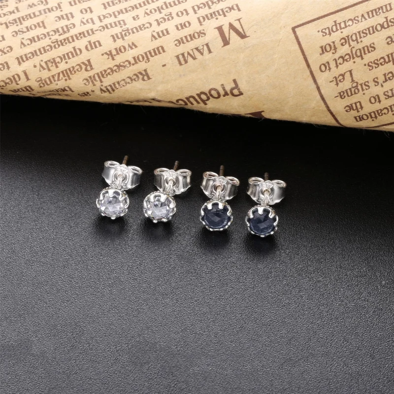 (Bild für) Pandora Blue Sparkling Crown Ohrstecker 298311NMB - 298311NMB - Ansicht 2