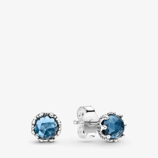 (Bild für) Pandora Blue Sparkling Crown Ohrstecker 298311NMB - 298311NMB