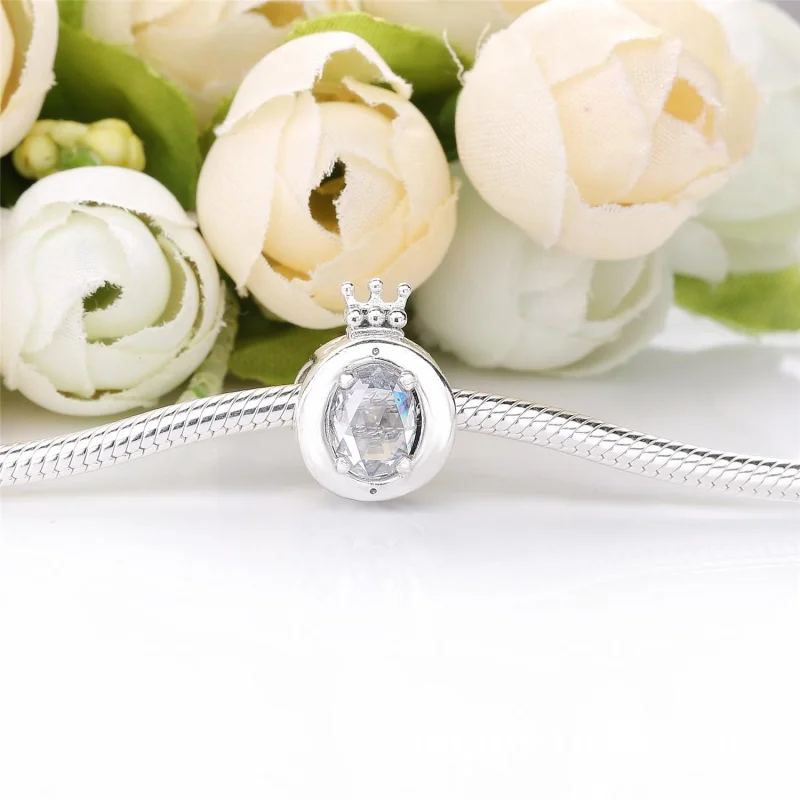 (Bild für) PANDORA Clear Sparkling Crown O Charm - 798266CZ - Ansicht 3