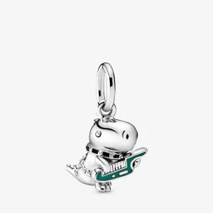 (Bild für) PANDORA Dino The Dinosaur Punk Band Charm-Anhänger - 798297ENMX