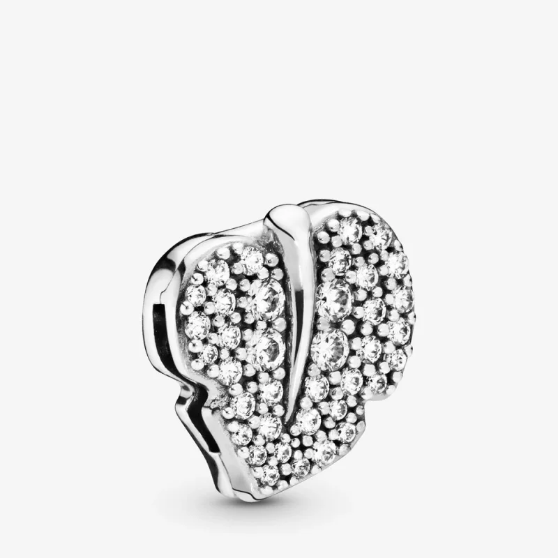 (Bild für) PANDORA Funkelnder Blatt-Clip-Charm - 798293CZ