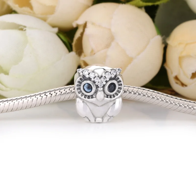 (Bild für) PANDORA Funkelnder Eulen-Charm - 798397NBCB - Ansicht 2