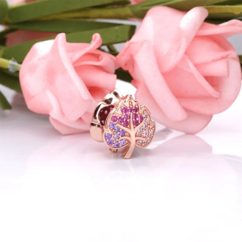 (Bild für) PANDORA Funkelnder Pave-Blatt-Charm - 788322NPMMX - Ansicht 2