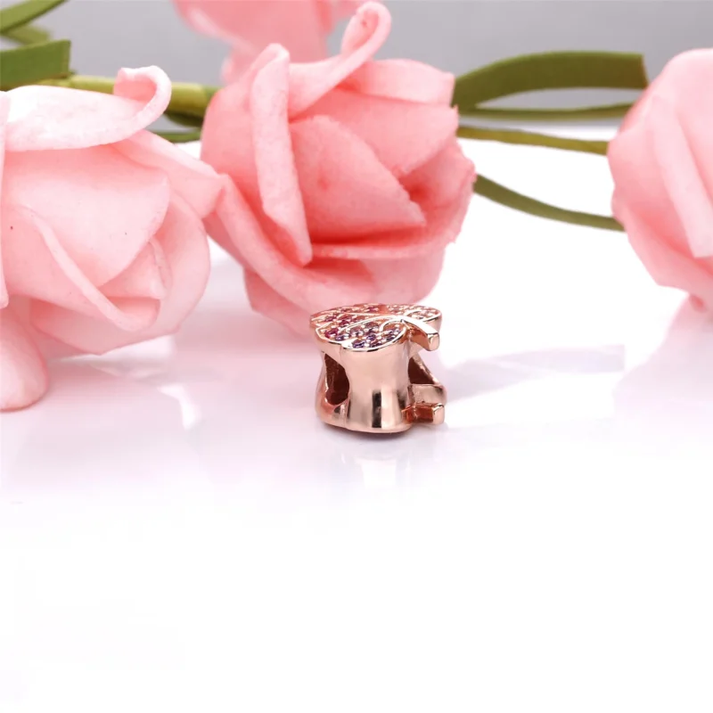 (Bild für) PANDORA Funkelnder Pave-Blatt-Charm - 788322NPMMX - Ansicht 4
