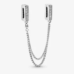 (Bild für) PANDORA Funkelnder Sicherheitsketten-Clip-Charm - 798269CZ