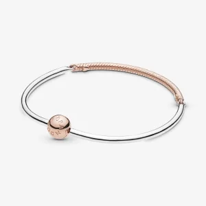 (Bild für) Pandora Moments Armreif mit drei Gliedern - 588143