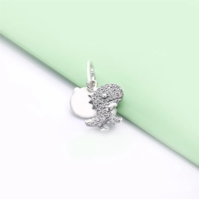 (Bild für) PANDORA Pavé-Dinosaurier-Anhänger - 798186CZ - Ansicht 3