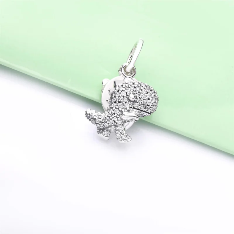 (Bild für) PANDORA Pavé-Dinosaurier-Anhänger - 798186CZ - Ansicht 4