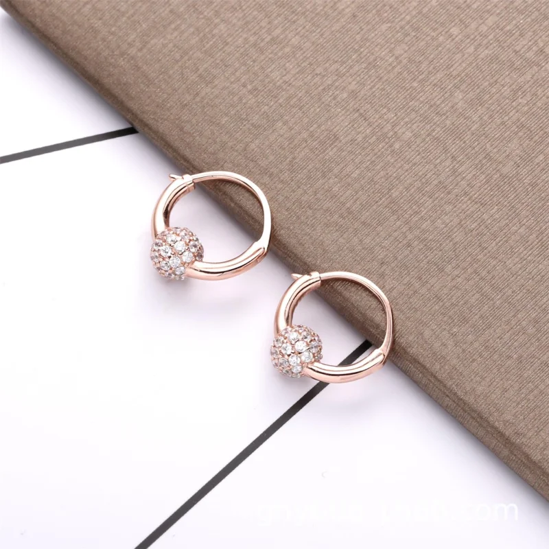 (Bild für) PANDORA Pave-Perlen-Creolen - 288294CZ - Ansicht 2