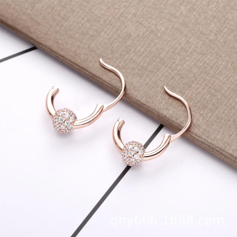 (Bild für) PANDORA Pave-Perlen-Creolen - 288294CZ - Ansicht 3