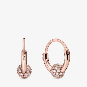 (Bild für) PANDORA Pave-Perlen-Creolen - 288294CZ