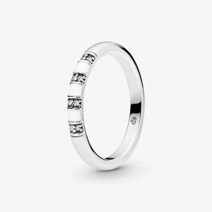 (Bild für) PANDORA Ring mit weißen Streifen - 198052CZ
