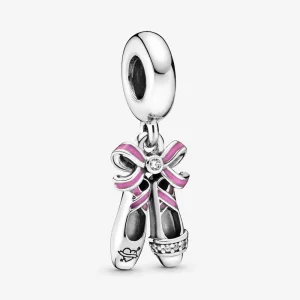 (Bild für) PANDORA Rosa Ballerina-Schuhe-Anhänger - 798339CZ