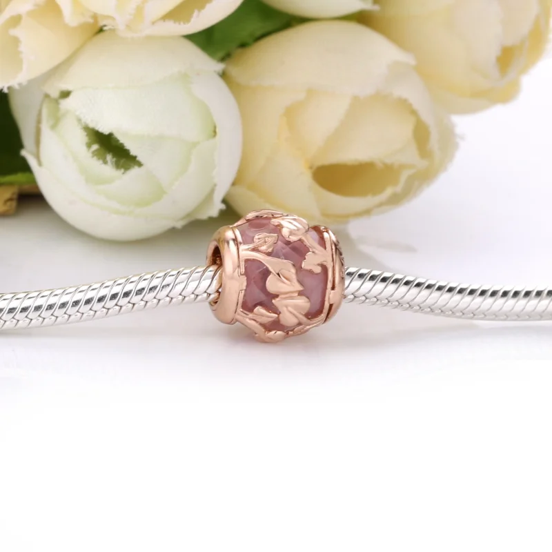 (Bild für) PANDORA Rosa Deko-Blätter-Charm - 788238SSP - Ansicht 4