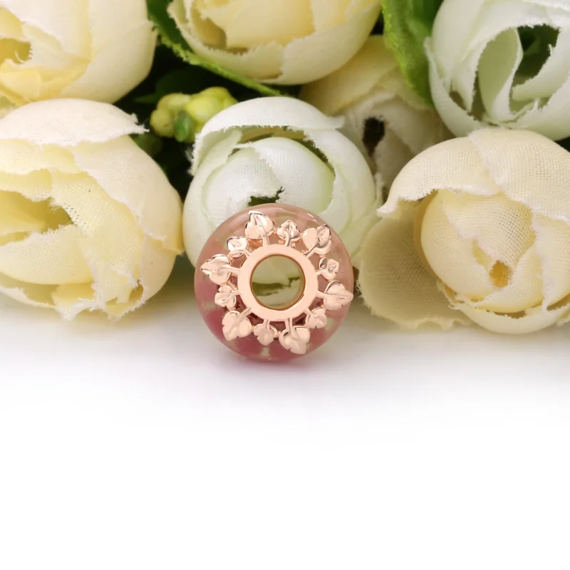 (Bild für) PANDORA Rosa Murano-Glas-Blätter-Charm - 788244 - Ansicht 4
