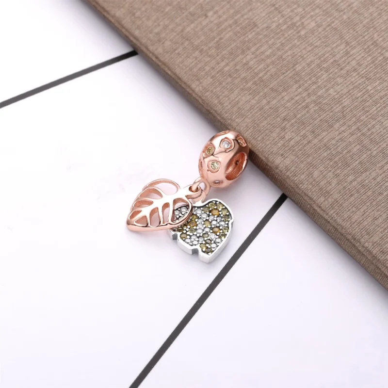 (Bild für) PANDORA Sparkling Leaves Charm-Anhänger - 788247CZ - Ansicht 2