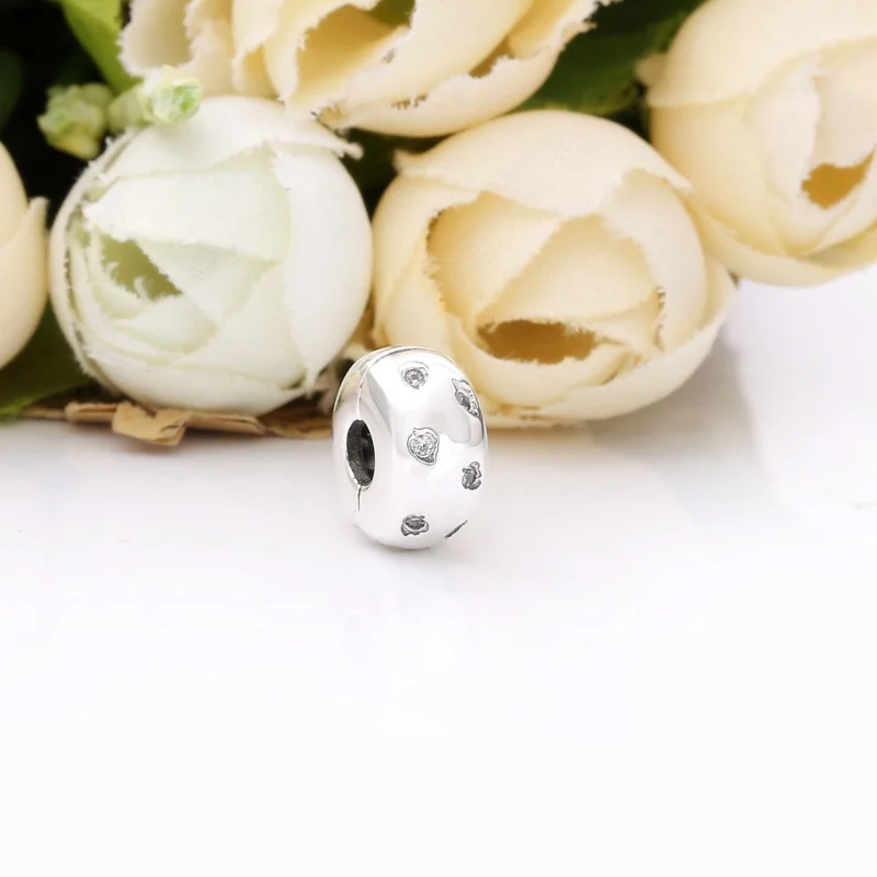 (Bild für) PANDORA Sparkling Leaves Clip-Charm - 798345CZ - Ansicht 3