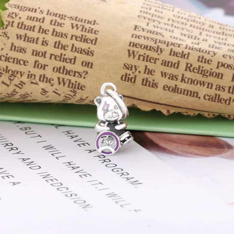 (Bild für) PANDORA Theodore Bear Punk Band Charm-Anhänger - 798281ENMX - Ansicht 2