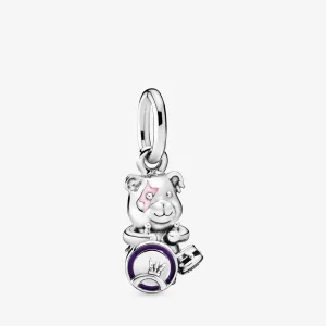 (Bild für) PANDORA Theodore Bear Punk Band Charm-Anhänger - 798281ENMX