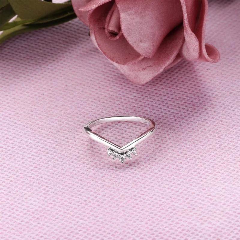 (Bild für) Pandora Tiara Wishbone Ring - 198282CZ - Ansicht 2