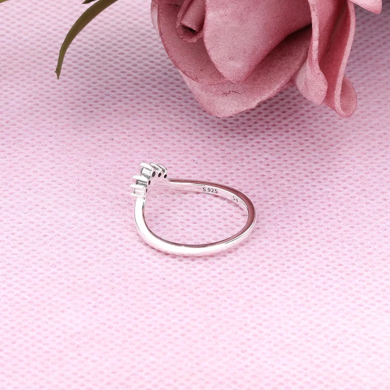 (Bild für) Pandora Tiara Wishbone Ring - 198282CZ - Ansicht 3