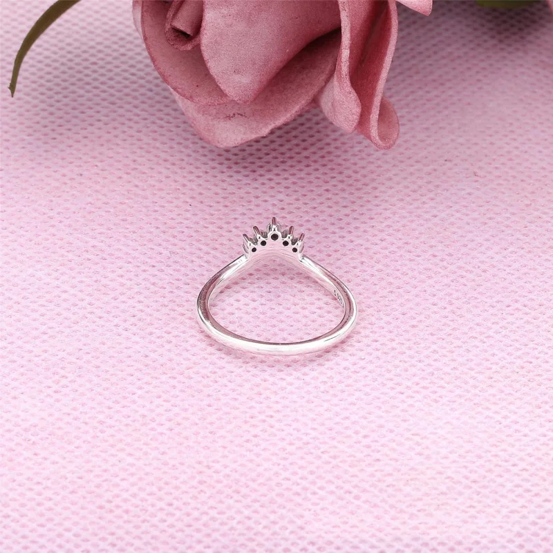 (Bild für) Pandora Tiara Wishbone Ring - 198282CZ - Ansicht 4