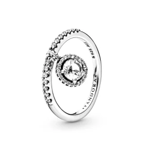 (Bild für) PANDORA baumelnder runder glitzernder Ring - 198491C01