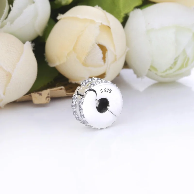 (Bild für) PANDORA Doppelt gefütterter Pavé-Clip-Charm - 798422C01 - Ansicht 3