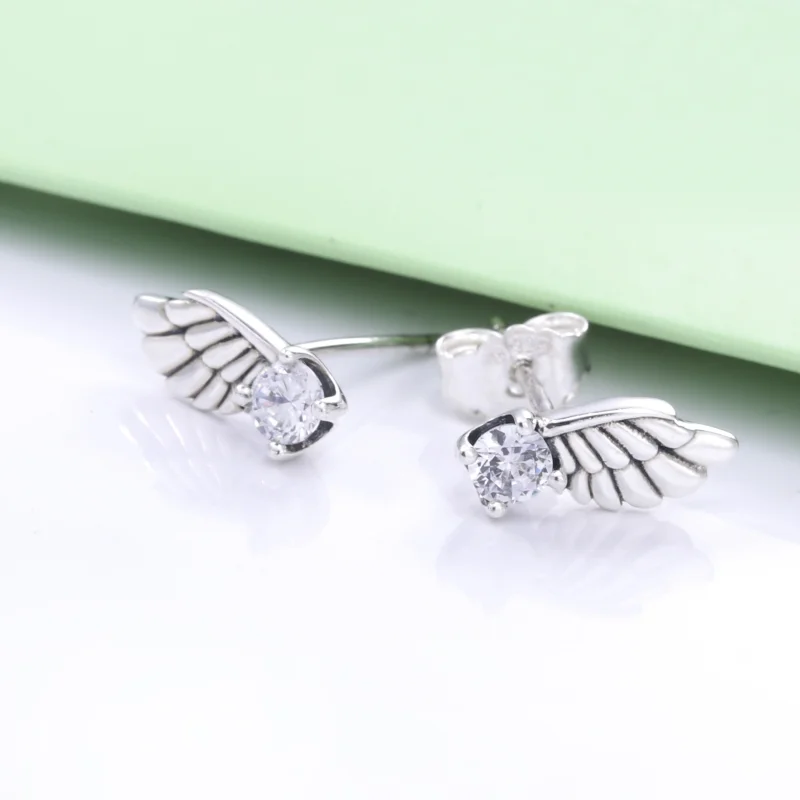 (Bild für) PANDORA Funkelnde Engelsflügel-Ohrstecker - 298501C01 - Ansicht 4
