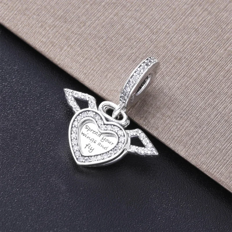 (Bild für) Pandora Pave Herz Kette - 398505C01-45 - Ansicht 2