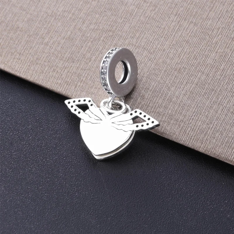 (Bild für) Pandora Pave Herz Kette - 398505C01-45 - Ansicht 3