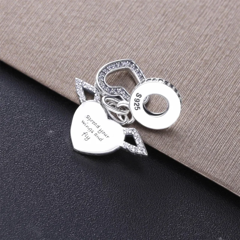 (Bild für) Pandora Pave Herz Kette - 398505C01-45 - Ansicht 4