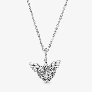 (Bild für) Pandora Pave Herz Kette - 398505C01-45