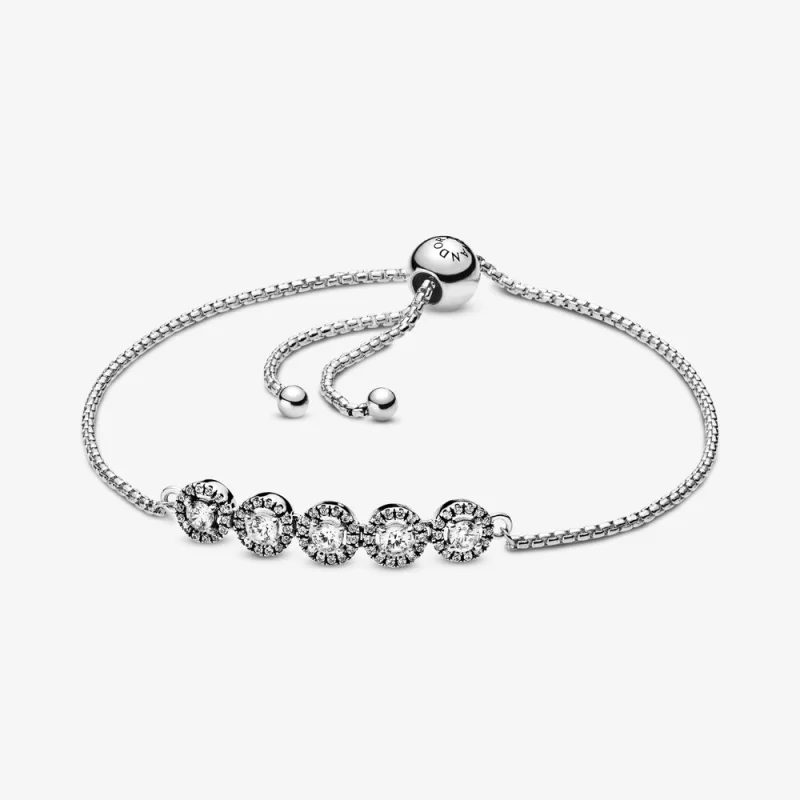 (Bild für) PANDORA Rundes glitzerndes Slider-Armband - 598510C01