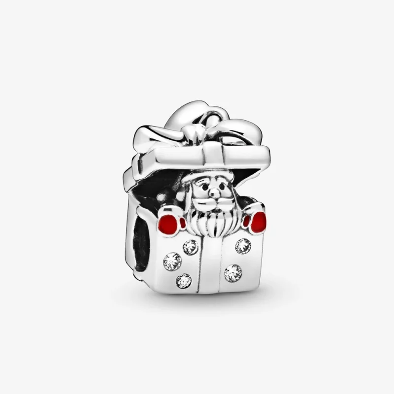 (Bild für) PANDORA Santa in a Giftbox Charm - 798470C01