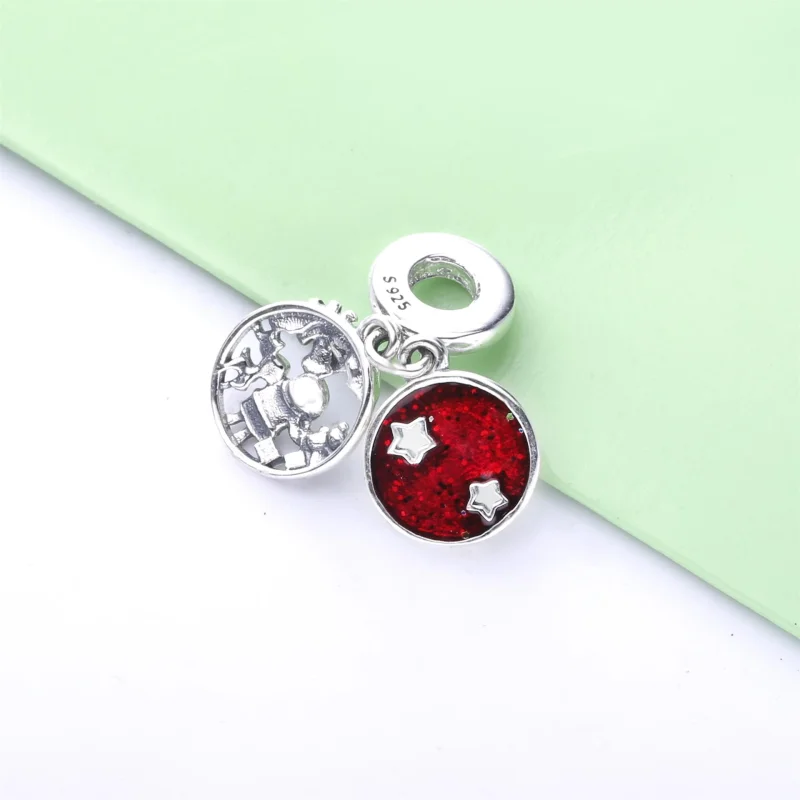 (Bild für) PANDORA Santa Love Peace Joy baumelndes Charm - 798468C01 - Ansicht 4