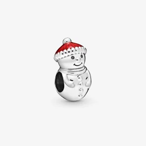 (Bild für) PANDORA Schneemann- und Weihnachtsmütze-Charm - 798478C01