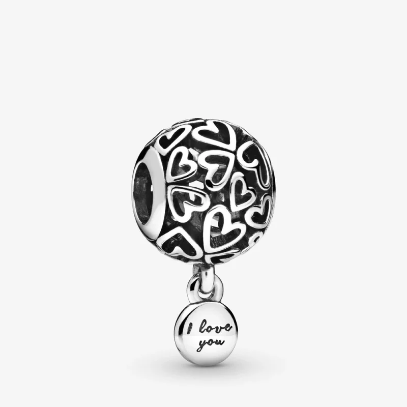 (Bild für) PANDORA Charm mit durchbrochenen Liebesherzen - 798606C00