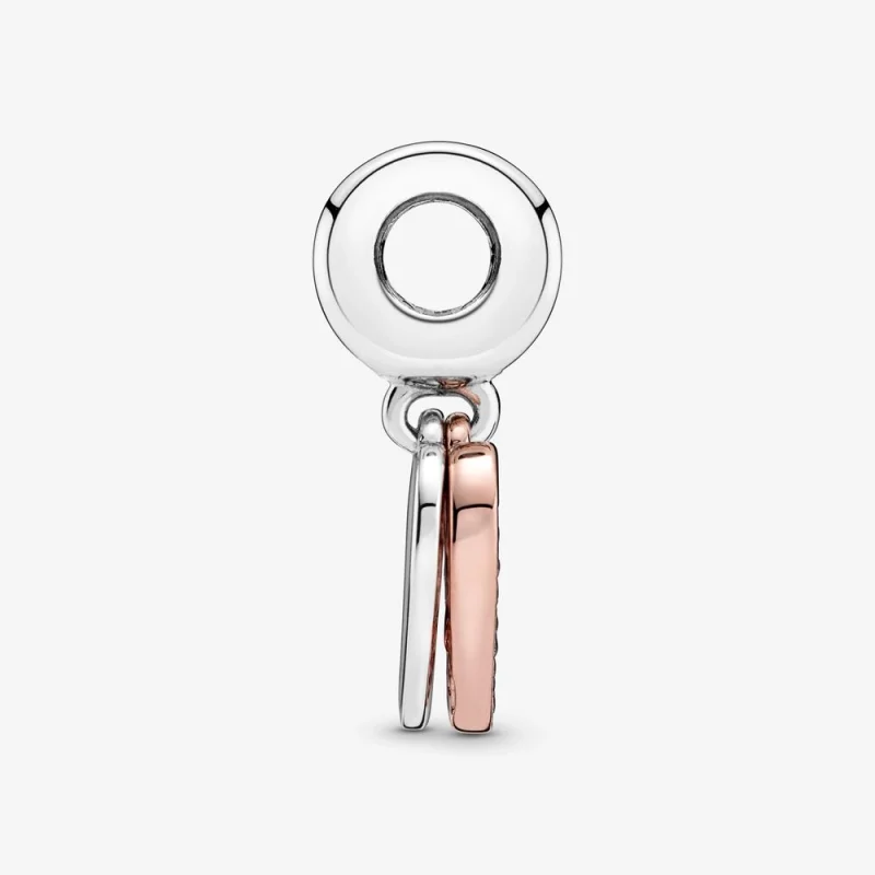 (Bild für) PANDORA Funkelndes Freehand-Herz-Anhänger-Charm - 788693C01 - Ansicht 4