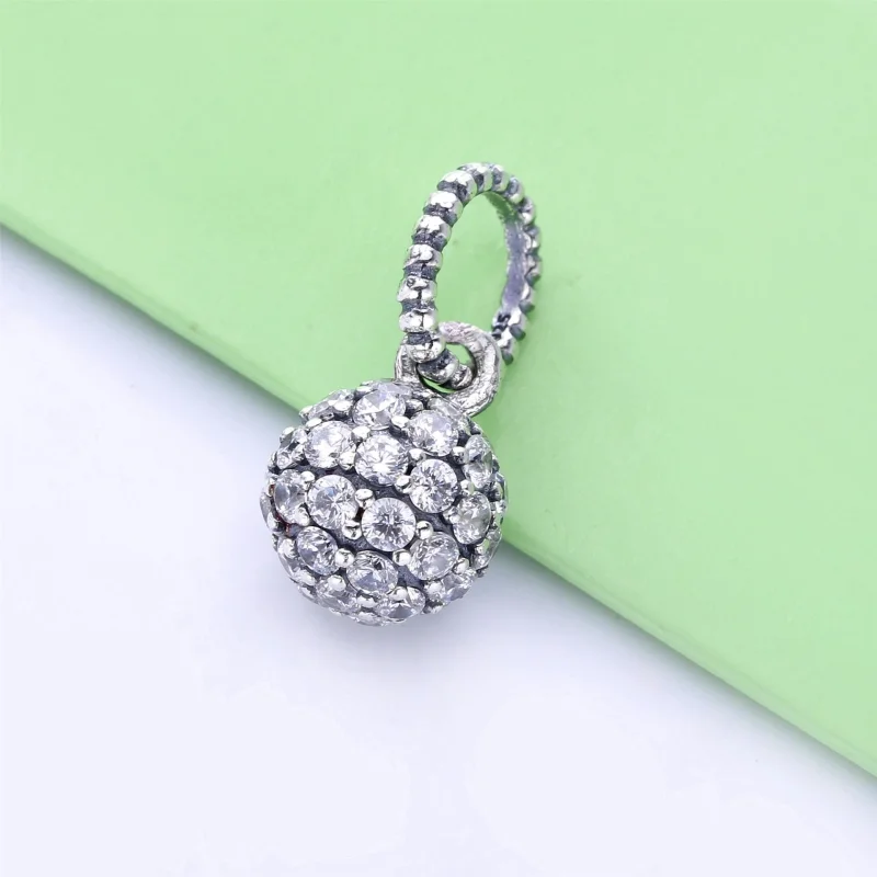 (Bild für) PANDORA Pavé-Kugelanhänger - 398690C01 - Ansicht 2