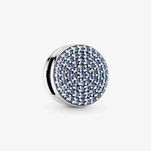 (Bild für) PANDORA Pavé-Schneeflocken-Clip-Charm - 797583C01