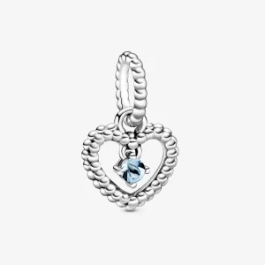 (Bild für) PANDORA Aqua Blue Perlen-Herz-Anhänger - 798854C01