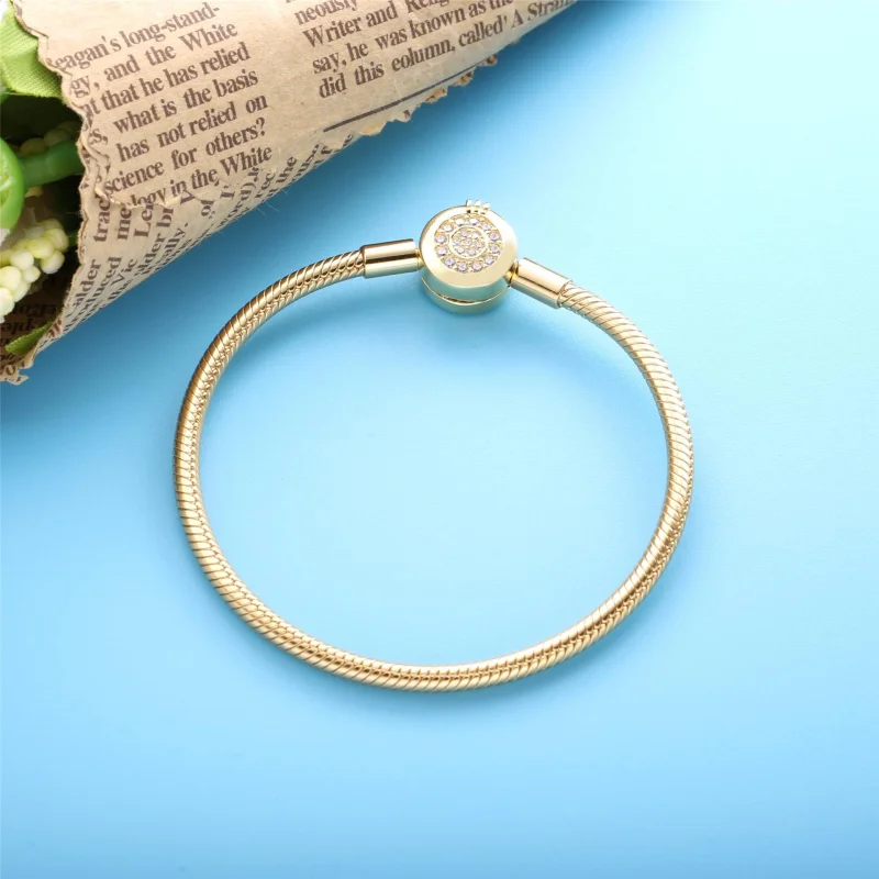 (Bild für) Pandora Armband Gold Mit Anhänger - 569046C01 - Ansicht 2